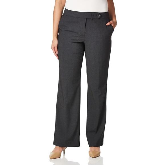Calvin Klein Classic Fit Straight Lux Suit Pants US Women's 8 Petite - Picture 1 of 8